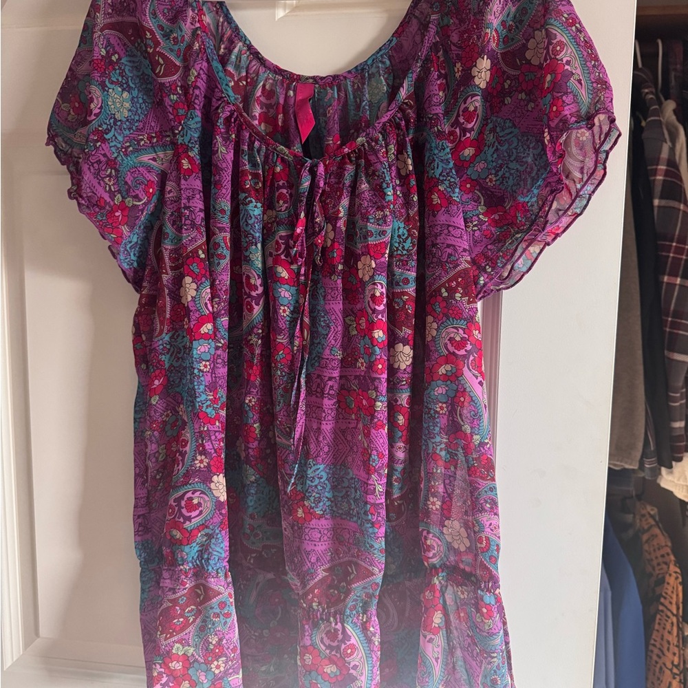 Pure Energy Floral Paisley Blouse